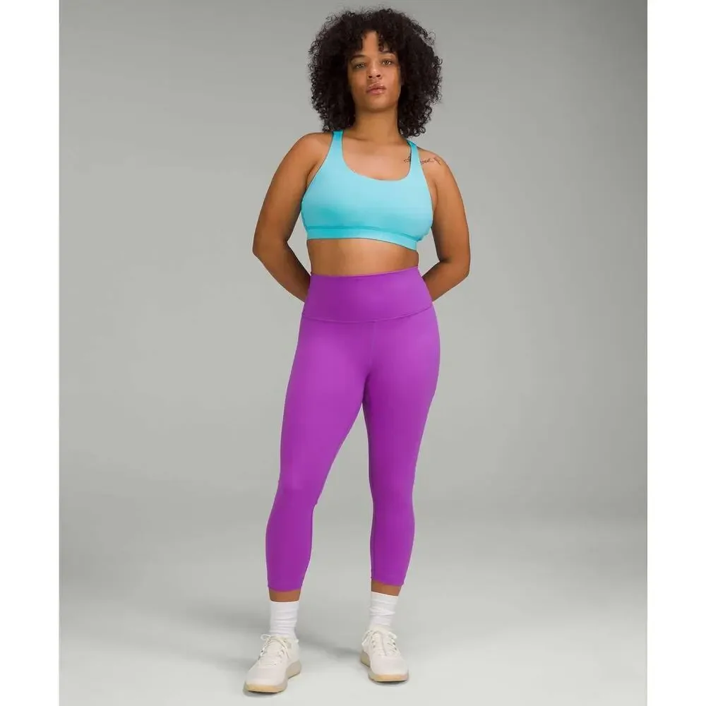 Lululemon Magenta High-Rise Crop Leggings/Yoga Pants